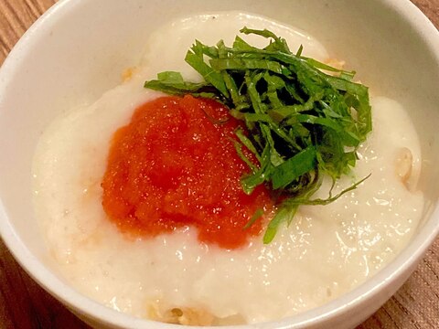 オートミールで☆とろろと明太子のミニ丼